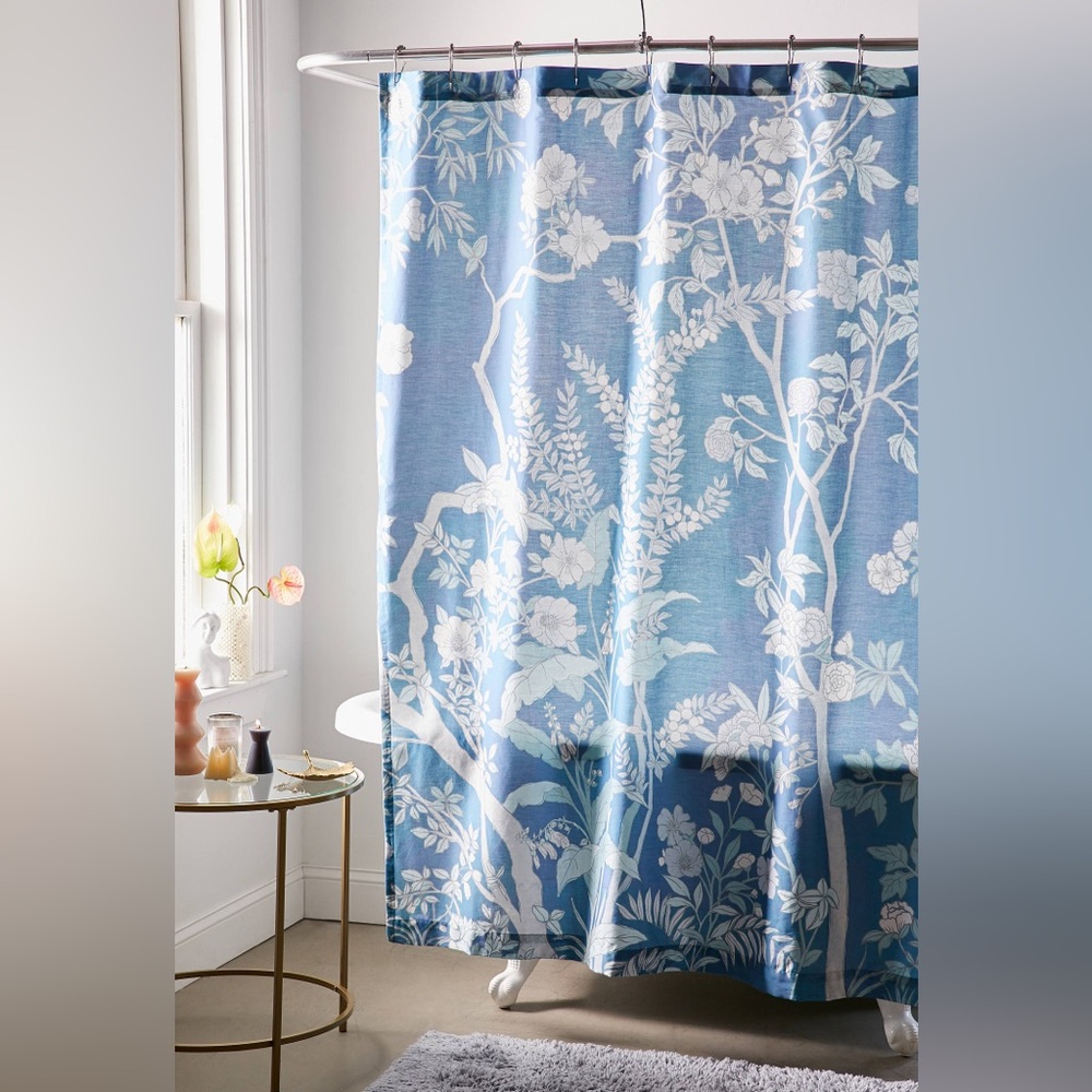 Urban Outfitters Freya Floral Shower Curtain